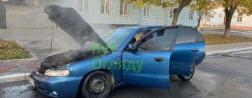 В центрі Кілії під час руху загорівся автомобіль